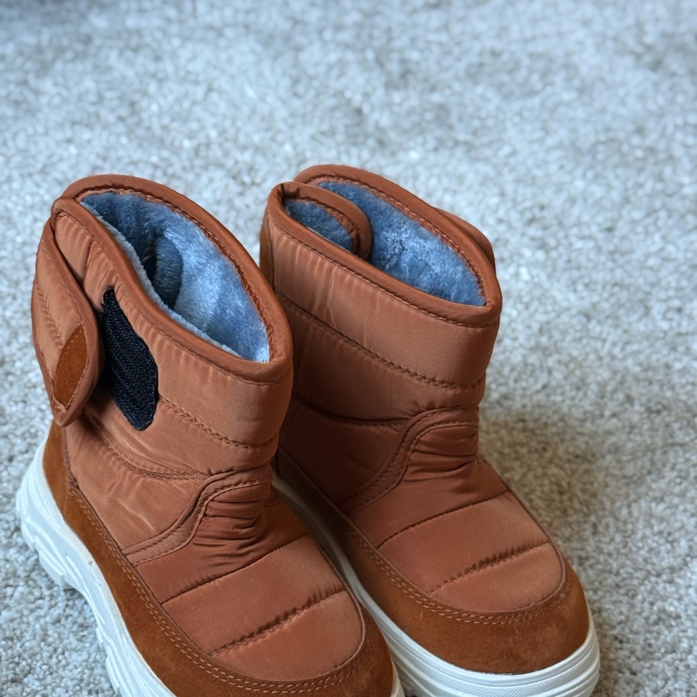 Kids Tan Winter Boots